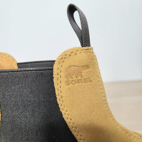 Sorel Hi-Line Chelsea Waterproof Suede Lightweight Boots Tan NWT Booties 8.5 - Picture 8 of 13
